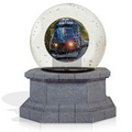 Custom Snow Globe/ Water Globe - 2D Round Image (Imprinted Glass)